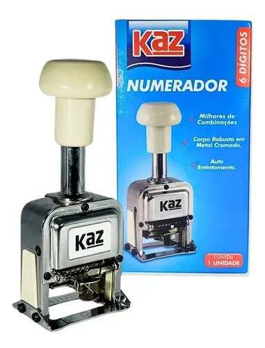 comprar Carimbo Numerador Automatico Sequencial 6 Digitos 12 Repetic