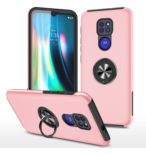 Funda Para Motorola Moto Varios Modelos Uso Rudo Con Anillo