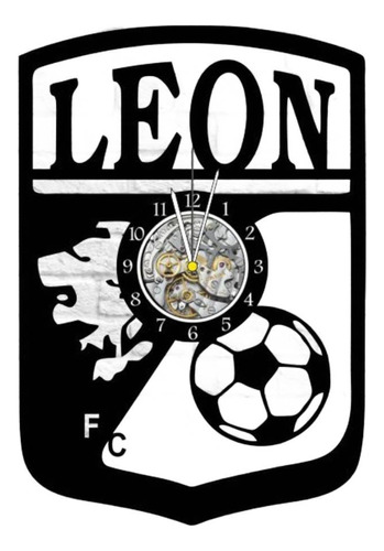Reloj Corte Laser 2547 Leon Escudo Del Club Leon
