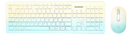 Combo Multimidia Deluxe Pro Sem Fio 2.4g Maxprint Cor do mouse Amarelo/Verde Cor do teclado Amarelo/Verde