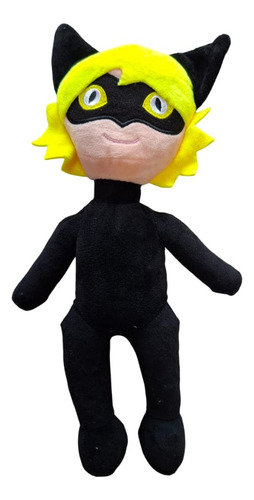 Peluche Miraculus Ladybug Y Amigos De 28 Cm Por Unidad. Catnoir