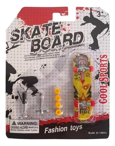 Skate De Dedo Com Ferramentas E Rodas Fingerboard