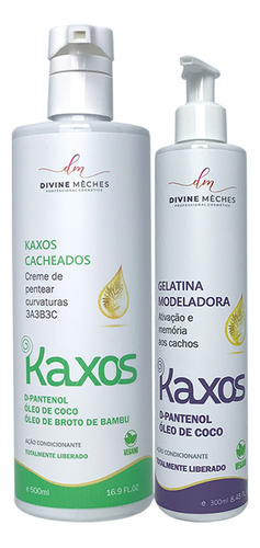 Kit Kaxos Divine Mèches Creme Para Cacheados + Gelatina