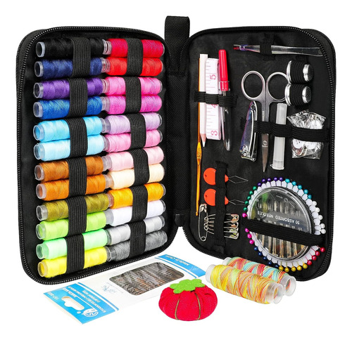 Kit De Costura 140 Accesorios En Estuche - Costurero