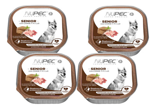 Nupec Perro Senior 15kg + 4 Latas De Alimento Humedo