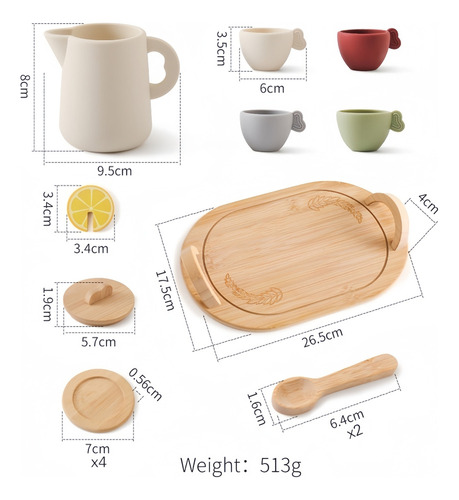 Set De Juguetes De Simulación Para Té De La Tarde, Regalo Pa