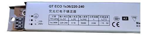 Balasto Electrónico Osram Qt Eco 1x36 T8 Pack X 10 Unidades