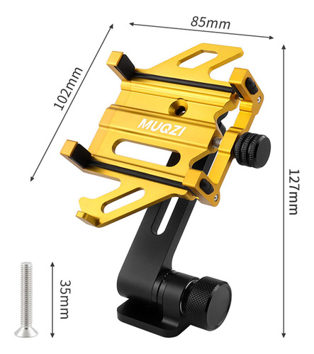 Soporte Resistente Para Celular En Bicicleta Oro