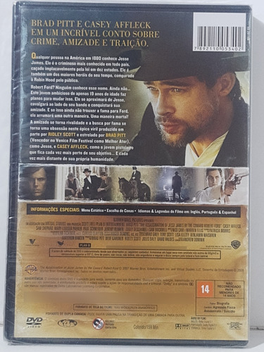 Dvd O Assassinato De Jesse James - Original E Lacrado