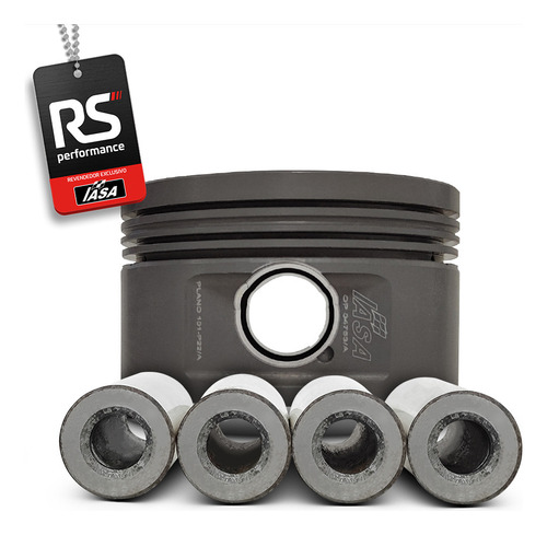 Kit Pistão Forjado Côncavo Ap 1.9 8v 1000cv + 4 Pinos 20mm