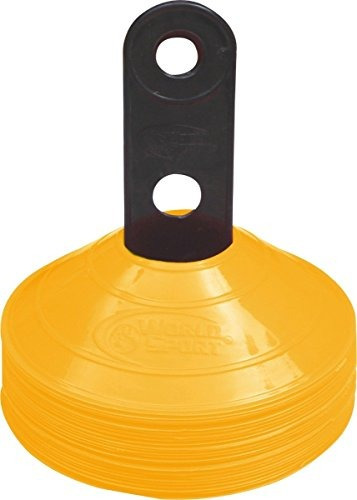Imagen 2 de 3 de Juego De 25 Cones Mundiales De Discos Deportivos Amarillo