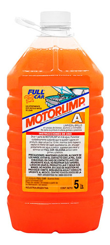 Desengrasante Lava Motor Motorlimp A Naranja Concentrado Car