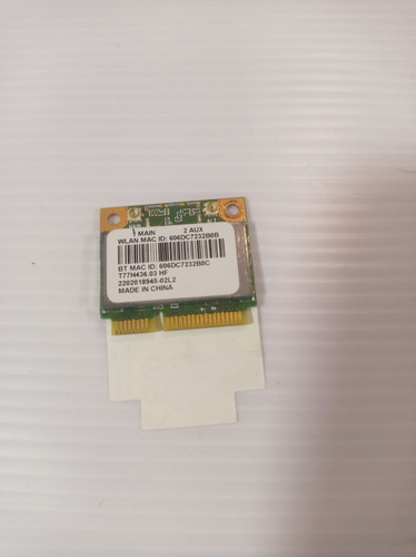 Tarjeta Wifi + Bluetooth Acer E3-112 Acer E5-411 Qcwb335 (Usado)