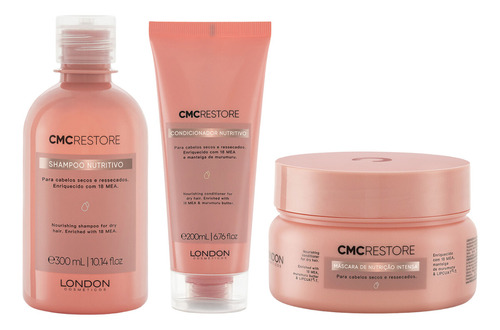  Kit Cmc Restore Shampoo, Cond E Máscara - London Cosméticos