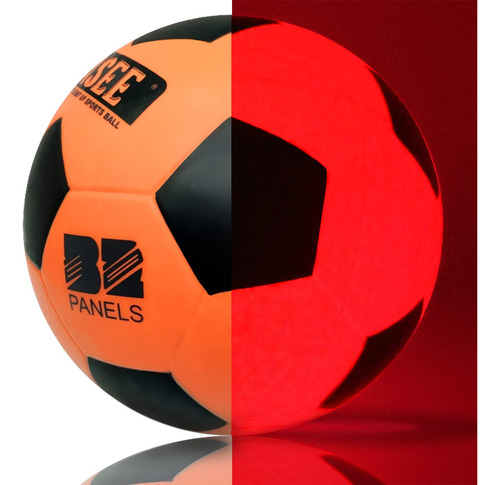 Runight Balón De Fútbol Iluminado, Bomba Extra Y Red, Tam. Color A: Luz Para Arriba El Balón De Fútbol Tamaño 5 (con Bomba)