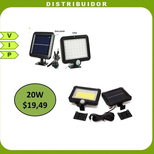 Luminaria Lampara Led Solar 20w 40w 60w 90w 120w 150w 300w