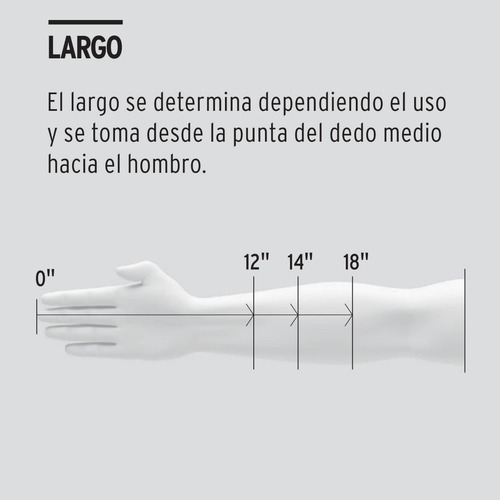 Imagen 4 de 9 de Guantes Caucho Manejo Quimicos Mediano Truper 14270