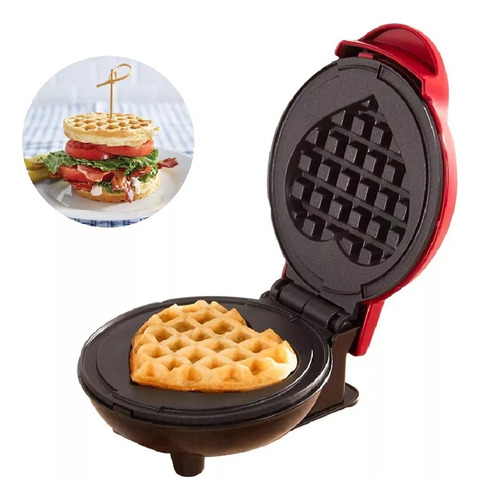 Mini Waflera Maquina Waffles Wafleras Reposteria Mini Waflera Gofres Arcashopping Waffles Corazon