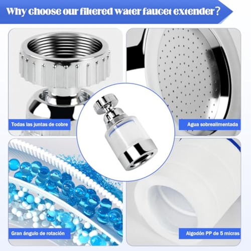 2pcs Filtro De Agua Para Llave Filtración De Llave De Cocina