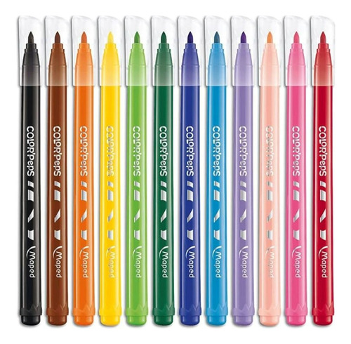 Plumones Maped 12 Para Colorear