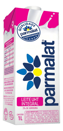 Leite UHT Integral Parmalat Caixa 1l