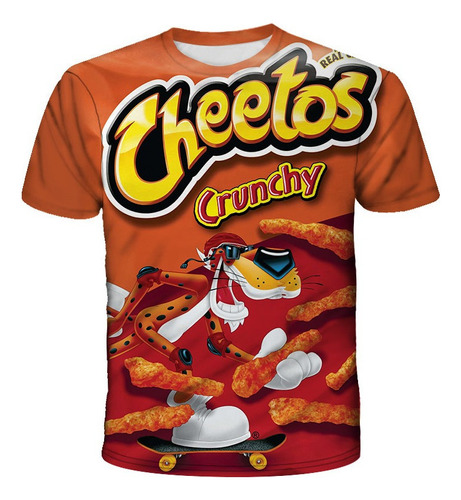 Lou Camiseta De Comida Rápida Cheetos Con Impresión 3d