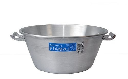 Lebrillo Aluminio 38 Cm Gastronomico Con Asas Bowl Fuenton