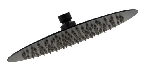 Regadera Redonda 25cm Con Brazo Y Monomando Negro Mate Lujo