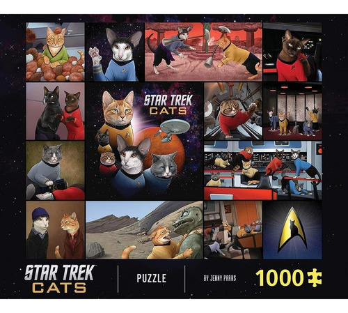 Chronicle Books Star Trek Cats 1000-piece Puzzle