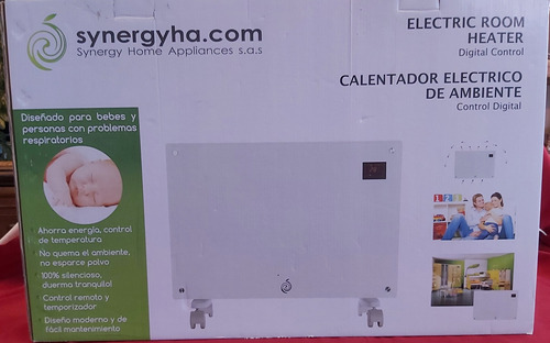 Calentador Electrico De Ambiente & Control Remoto Synergy 