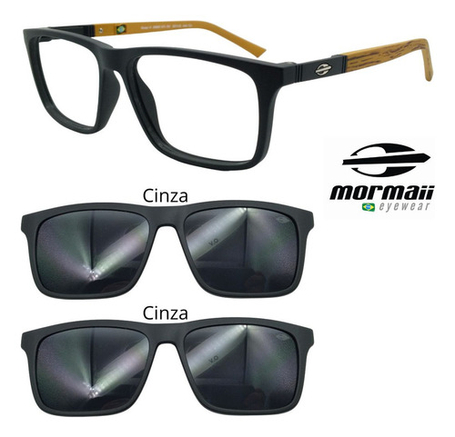 Oculos Mormaii Swap 4 6112 Com 2 Clipons - Escolha As Cores