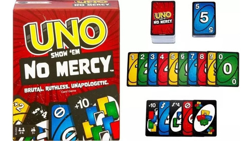 Juego De Cartas Uno No Mercy Edición Deluxe +10 2024