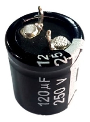 Imagem 1 de 5 de Capacitor Eletrolitico 120uf/250v 105ºc