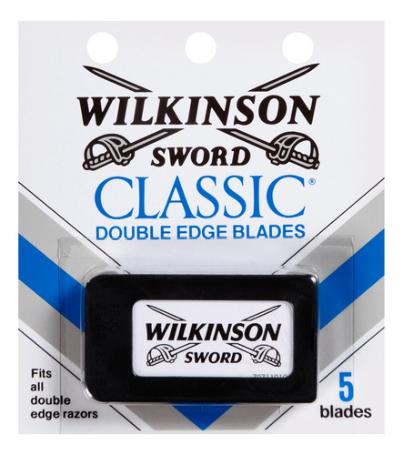 Recambios Para Navajas Wilkinson Sword Double Edge, 5 Unidad