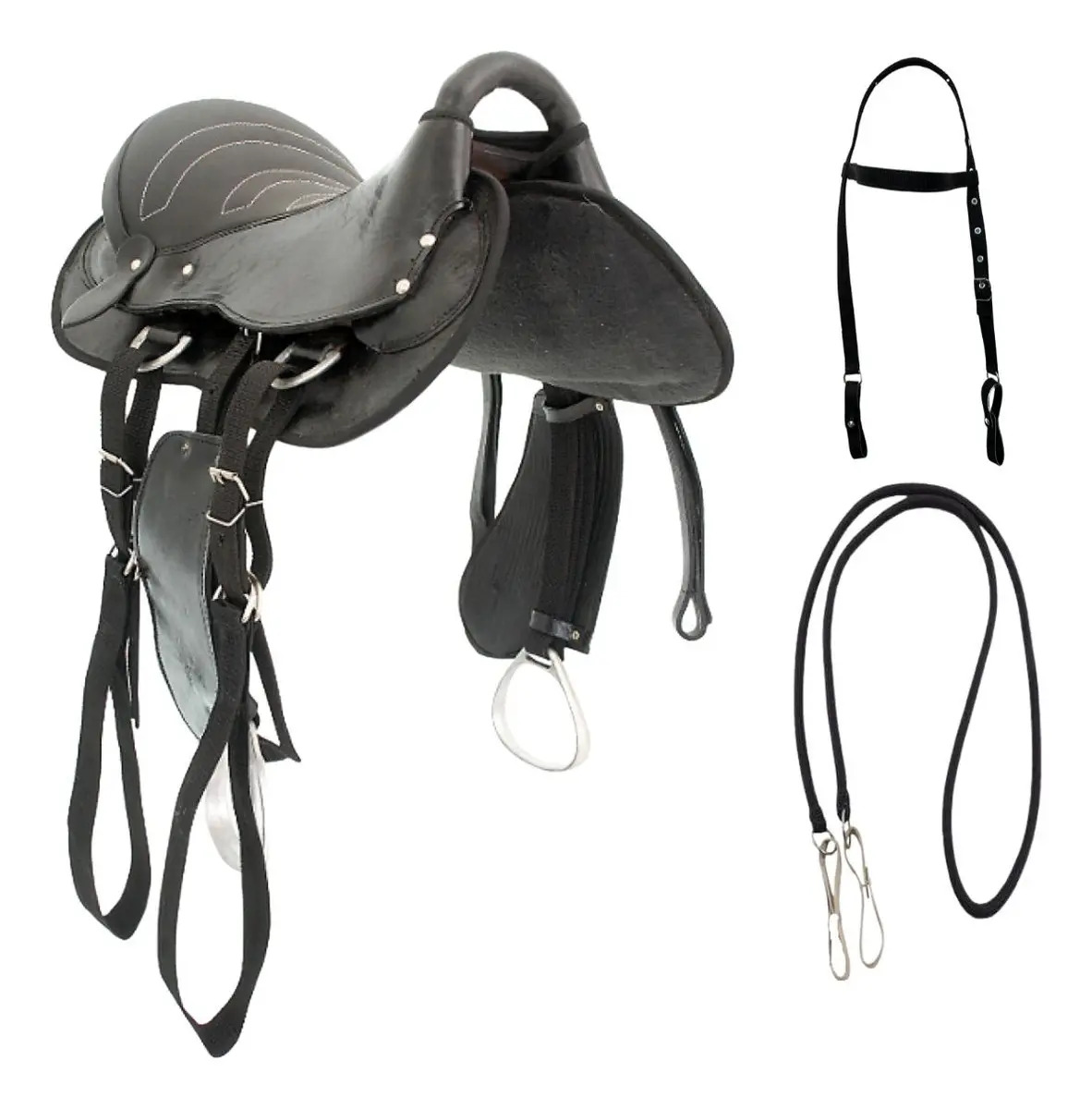 Sela Para Cavalo Estilo Country Couros Allas Sela Completa De Cavalo Arreio 16 Preto