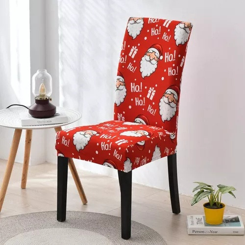 6 Piezas Navidad Decorativo Estiramiento Silla De Comedo [u]