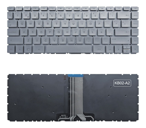 Teclado Retroiluminado Hp Pavilion X360 14-ba001la Plateado