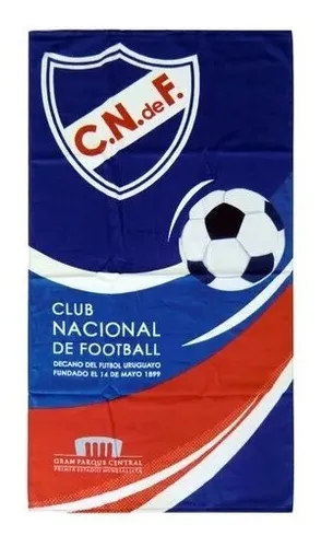 Toalla De Baño Peñarol Nacional Playera 70x130 Fútbol1