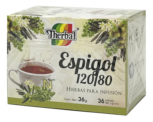 (3 Piezas) Te Espigol 120/80 (36 Sobres) Therbal