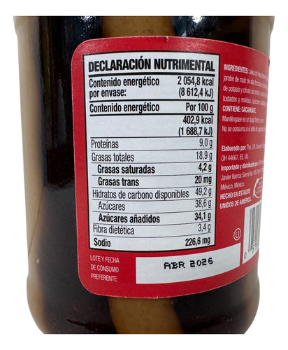 Smuckers Goober Fresa Con Crema De Cacahuate Untable 510g