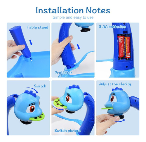 Proyector Led Para Niños Pintura Arte Dibujo Mesa Luz Juguet