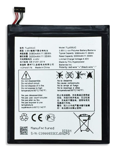 Bateria Tlp030jc Para Alcatel A3 Xl Tlp030jc Con Garantia