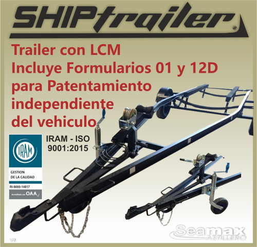 Trailer H/5,5m /650 Kg C/formularios Lcm ; Patente Inmediata