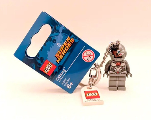 Llavero Lego Cyborg, Super Heroes. 100% Original.