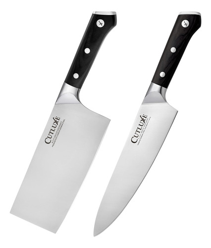 Cuchillo De Cuchilla Y Cuchillo De Chef - Acero Alemán Forja