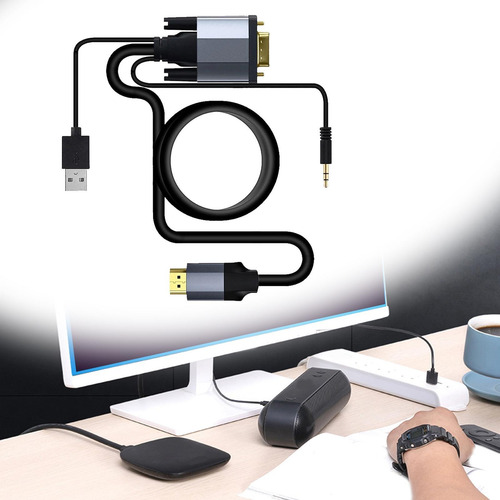 Proyector De Computadora Portátil Con Cable De Video Vga 1m