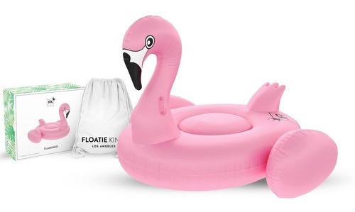 Boia Inflável Flamingo Gigante Piscina Praia 1,8m Rosa