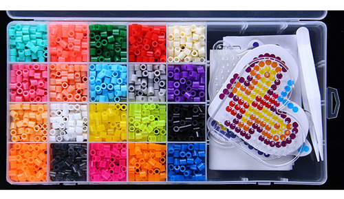 Perler Beads Pixel Art Project Con Papel De 20 Colores