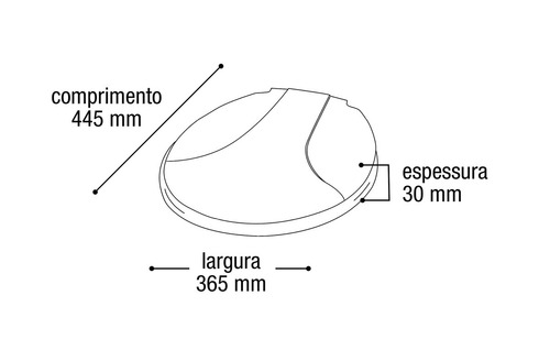 Assento De Vaso Sanitário Universal Plástico Resistente