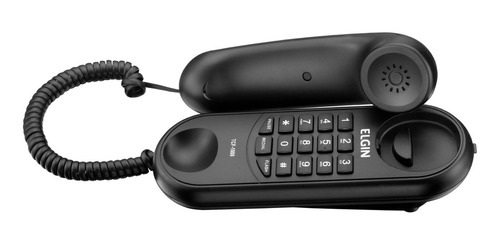 Telefone Gôndola Tcf1000 Preto Compatível Pabx Flash Redial